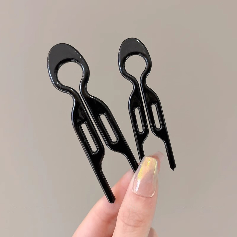 Nuevo clip de cabello de moda tocado de cabello de mujer tarjeta de cabello detrás de la cabeza de la cabeza de la cabeza de la persona perezosa máquina de cabello en forma de U doble inserción americana