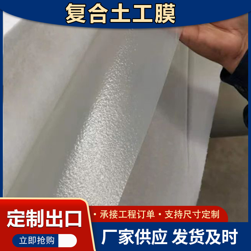 复合土工膜河道水利工程防渗用两布一膜800g长丝复合土工膜