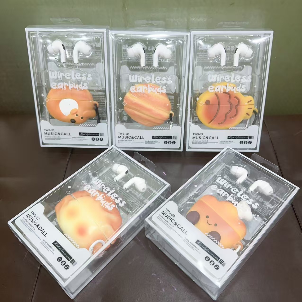 外贸尾单无线蓝牙耳机电竞游戏入耳式降噪超长续航卡通运动无线耳