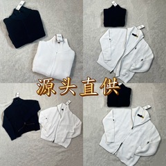 海外可扫/顶25RL拉链针织开衫男拉夫女款男女款小马秋季拉链夹克