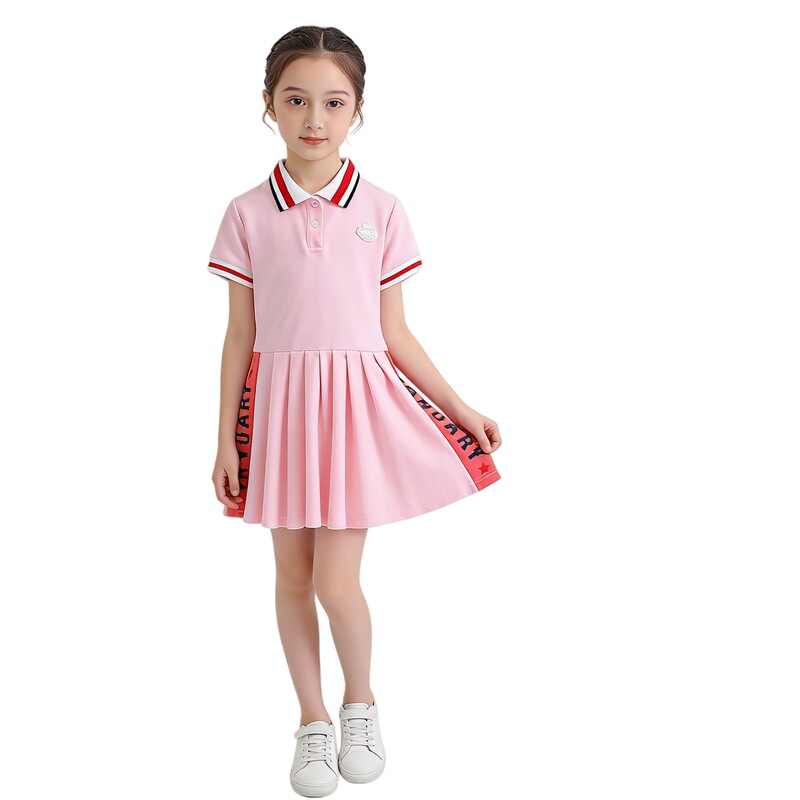 Clearance Sale: Girls' Summer Short-Sleeve Dresses, Stylish and Trendy Dresses for Older Children, Baby and Children's Pleated Skirts