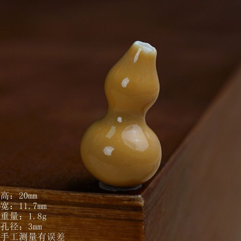 景德镇高温陶瓷多彩寓意小葫芦饰品配件创意手工diy配饰厂家直销|undefined
