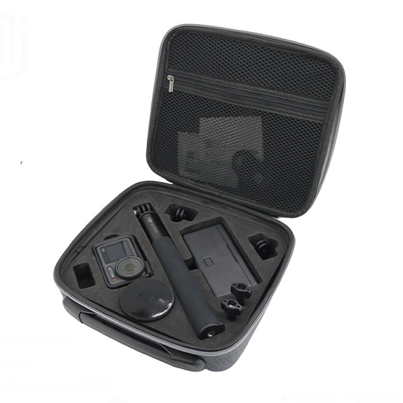 ACTION4 스포츠 카메라 보관 가방 내마모성 나일론 소재 발수성 하드 케이스 EVA 운반 가방 빠른 액세스