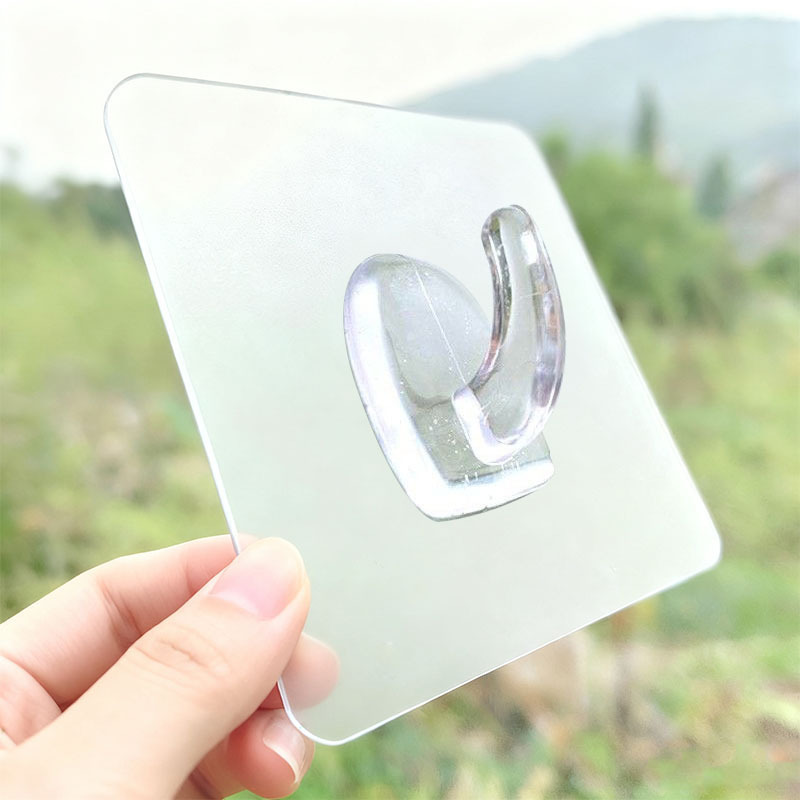 Hook Adhesive Hook Strong Adhesive No-Drill Traceless Heavy-Duty Adhesive Wall Kitchen Bathroom Door Rear Horn Hook