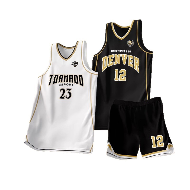 Uniforme de baloncesto de alta gama personalizado para hombres de verano transpirable juego de equipo corporativo camiseta corporativa personalizada estilo americano image 6