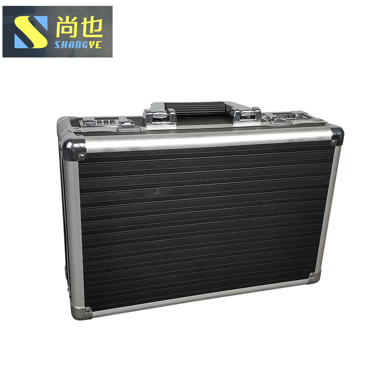 Aleación de aluminio almacenamiento de archivos caja de aluminio portátil hogar herramientas caja de almacenamiento combinado contraseña caja de aluminio