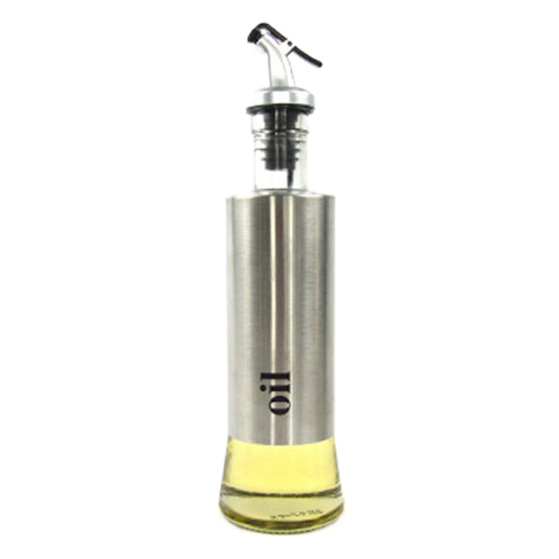 Fábrica al por mayor de acero inoxidable olla de aceite botella de cocina botella de salsa tanque de aceite de vidrio olla de vinagre olla hogar suministros de cocina