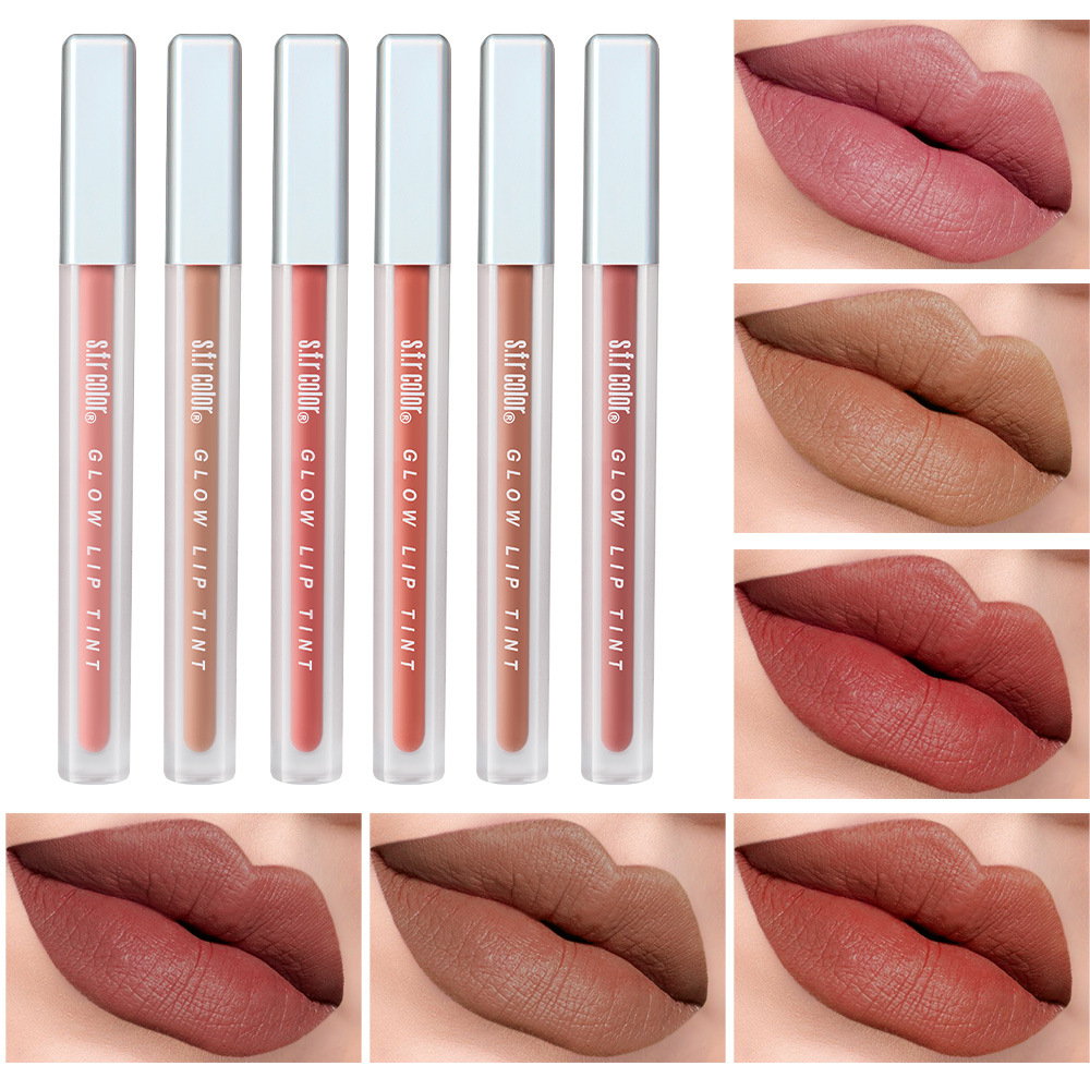 s.f.r color transfronterizo para blanquear y desvanecer las líneas labiales, fácil de pigmentar, brillo labial barato para estudiantes de color suave.