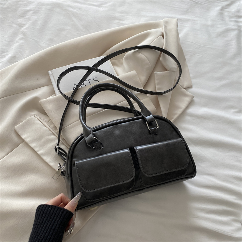 Damen Bowling Handtasche Im Boston Style Schultertasche_voghion.com