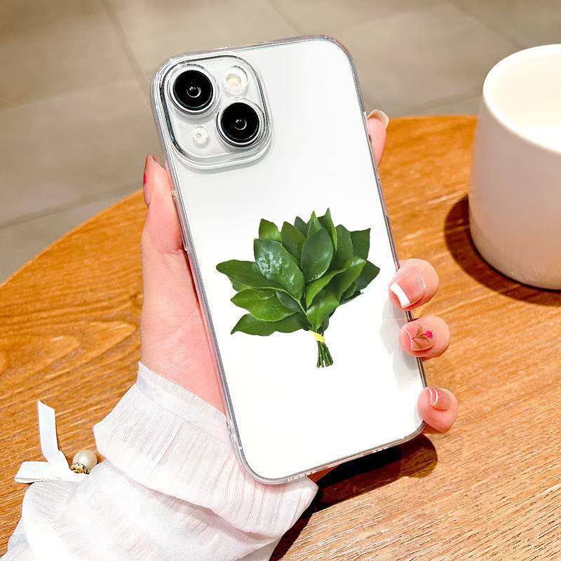Celebrity Style Grapefruit Leaf Compatible With IPhone 16 Max Xiaomi 15 Pro Huawei P70 Phone Case_voghion.com