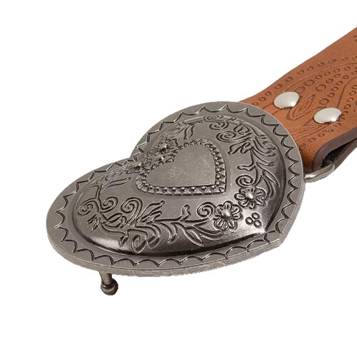 European and American style spicy girl daily brown texture niche needle buckle belt special printed pattern batch belt universal for men and women 