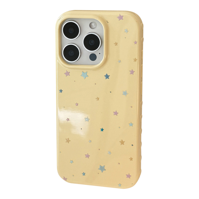 甜酷星星涂鸦适用苹果17手机壳iphone16promax韩系15全包13防摔14|undefined