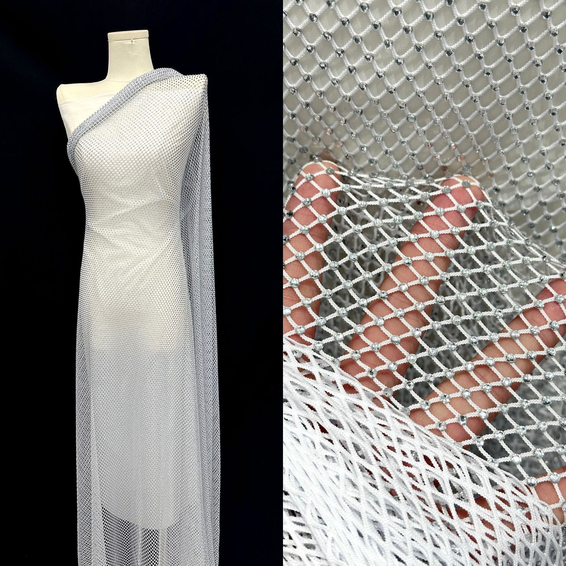 Buca imitación de diamantes elásticos de pesca elásticos de diamantes calientes de diamantes