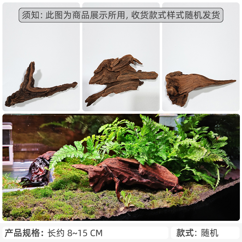 杜鵑の根、枝、エビ、南米の水槽の造園、紫文旦の流木、天然の木の切り株、サンデッキ、調理済みの小菖蒲|undefined