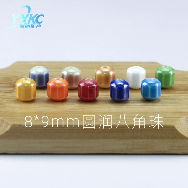 Бусины Tomalin опыт магазин Восьмиугольные частицы германиевого камня DIY браслет ожерелье из бисера свободные бусины турмалиновые бусины