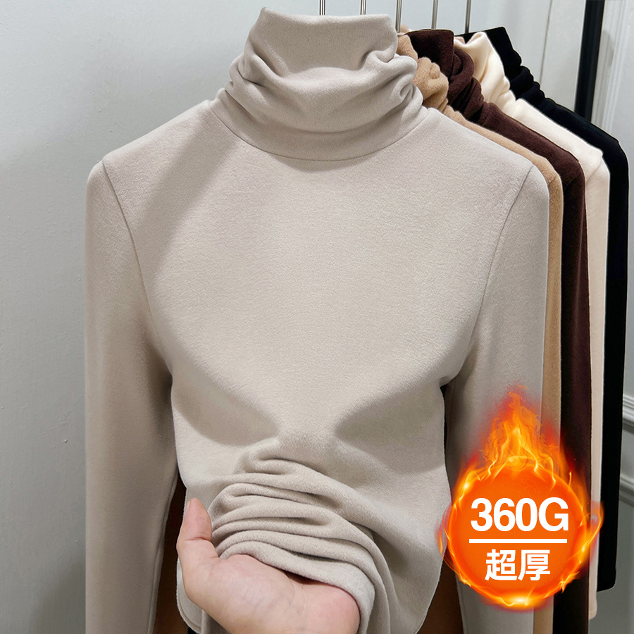 오트밀 컬러 파일 칼라 [극강의 따뜻한 벨벳의 업그레이드된 두꺼운 버전]