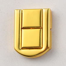 厂家直供箱包铁小金日子锁木盒箱扣礼品盒卡扣搭扣小方扣五金配件