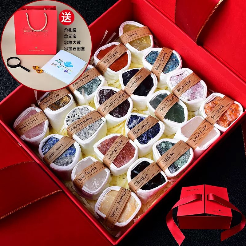 Organic red natural ore, gift box