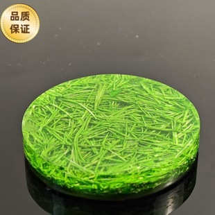 Crystal Glue Hidden Lawn Refrigerator Magnet, Acrylic Paperweight Small Gift, Transparent Resin Handicraft