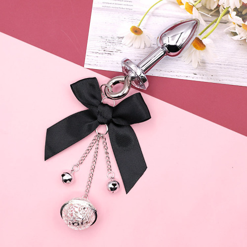 Adult Bow Passion Bell Anal Plug Sex Toy Sexy Rabbit Supplies Sex Toys Women's Metal Alternative