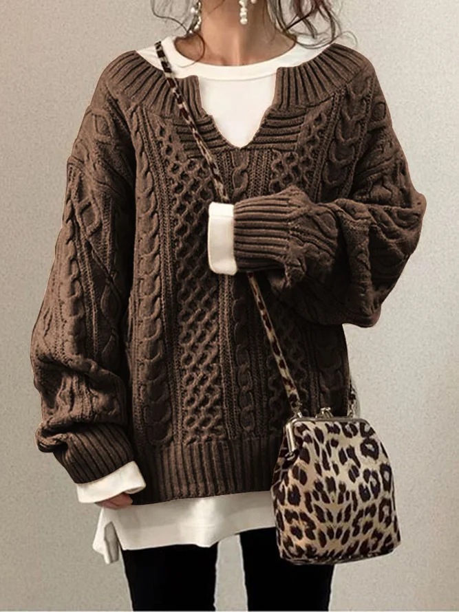 Women's Sweater Nine Points Sleeve Sweaters & Cardigans Warm Fashion Solid Color display picture 3