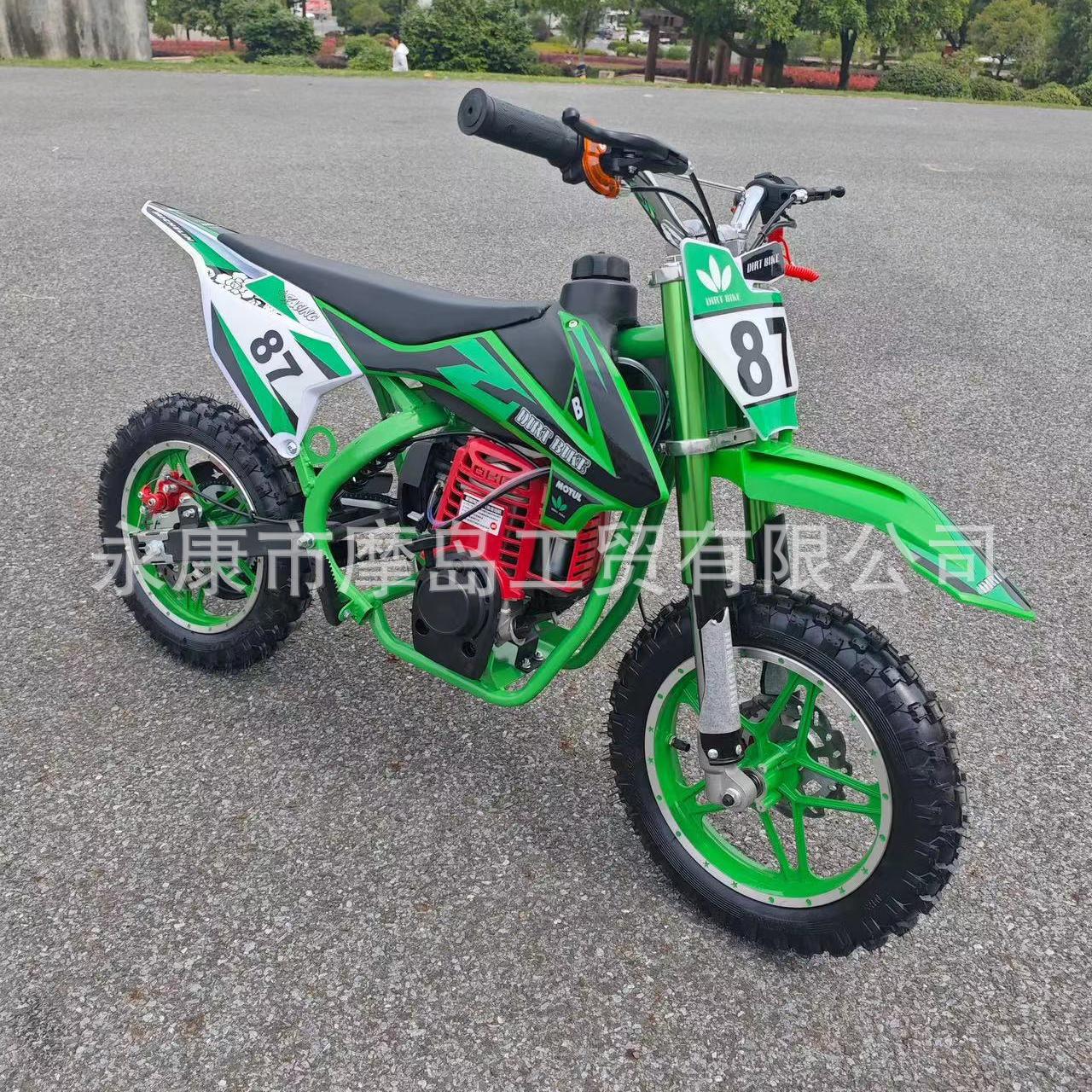 Four-Stroke Pure Gasoline 49Cc Kidsren's Small Off-Road Motorcycle Mini Mountain Fuel Xiaogaosai Exported to Southeast Asia
