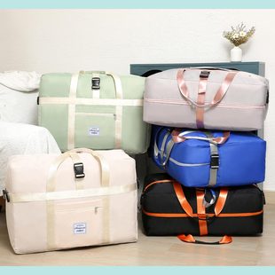 Capacious travel bag, storage system, suitcase, water repellent equipment bag, luggage big protective bag