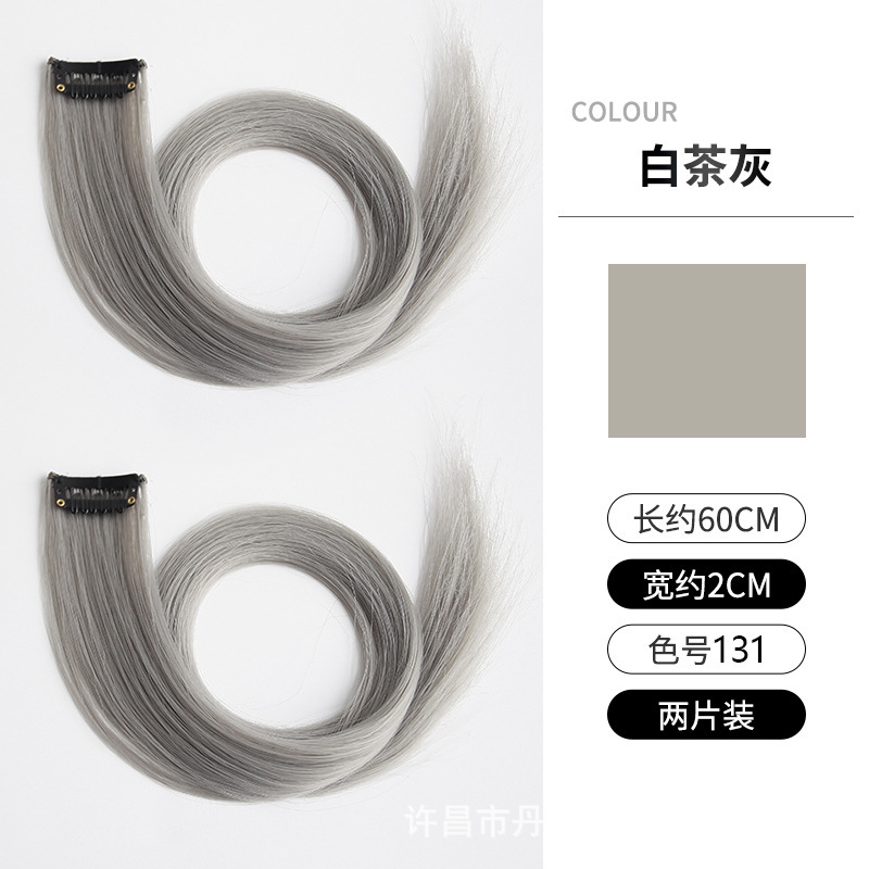 女性用ピンクハイライトウィッグ、カラフルな耳掛けヘアピース、ワンピースグラデーションヘアピース、エクステ、ウィッグピース|undefined