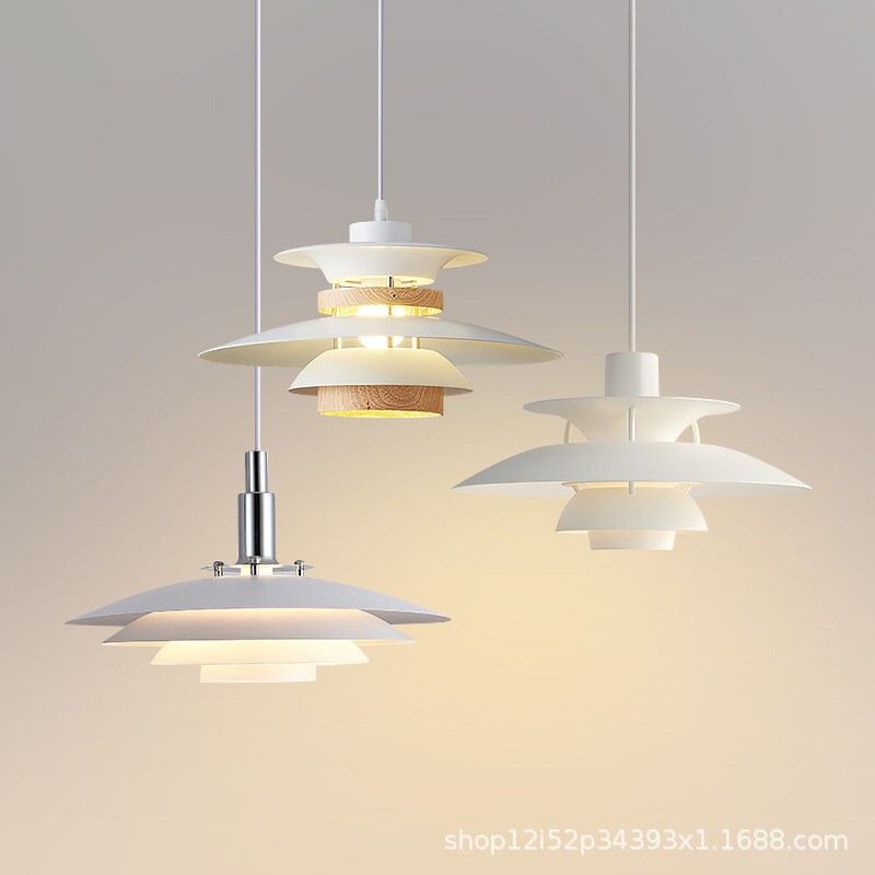 Danish Ph5 Restaurant Chandelier Designer Lamps Scandinavian Art Flying Saucer Lamp Japanese Creative Dining Table Bar Lamp