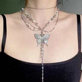 蝴蝶腰链女2024新款多层流苏腰饰复古搭配装饰细腰带百搭时尚链条