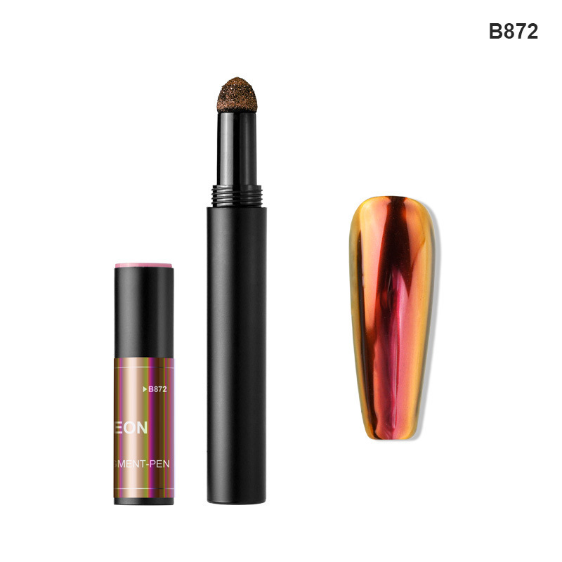 Finger Fee B serie de uñas lápiz de aire óptico fino camaleón espejo mágico polvo fantasma de uñas espejo mágico tiza de uñas