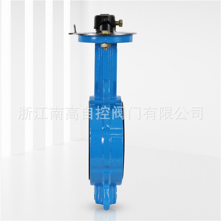 对夹蝶阀D71X-16Q 手动中线结构调节性好对夹蝶阀乙丙胶套手柄