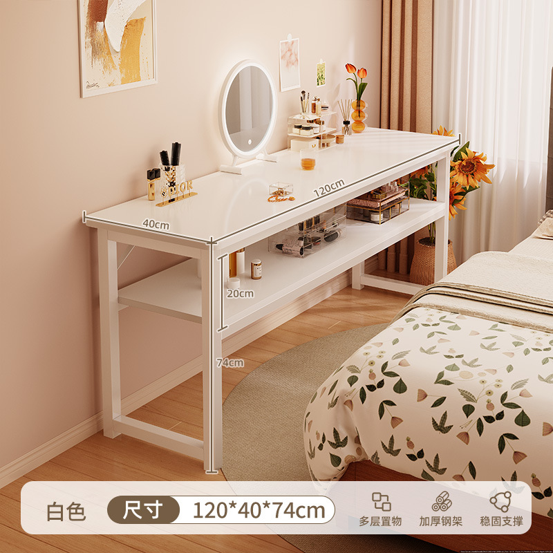 Comodador de dormitorio simple mesa de maquillaje moderna 2025 nueva luz de lujo simple alquiler de casa mesa de computadora rectangular