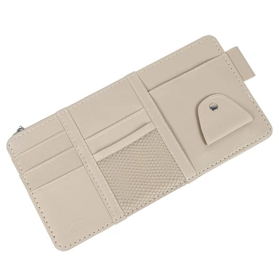 Car Cd Holder Wallet Storage Multimediya və saxlama aksesuarları - beige