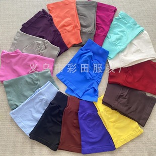 [Original Label] Dfyne Shorts Cross-Border High Elastic Yoga Shorts Mid-Waist Pleated Hip Lifting Three-Point Shorts Fitness Wear