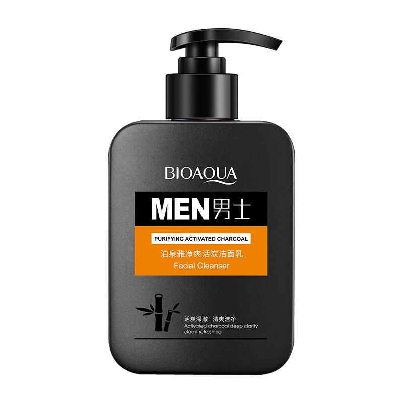 Boquanya hombres claro Crema de limpieza espuma densa limpieza profunda limpiador facial de los hombres productos genuinos al por mayor
