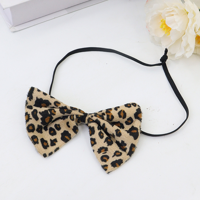 Amazon venta caliente leopardo cabello bandas mitad cara máscara set leopardo cabello bandas corbata maquillaje decoración de fiesta
