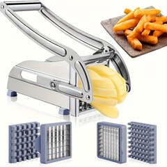 フライドポテトナイフクロスボーダーステインスチールフレンチフライカッタープロヘビーデューティ
