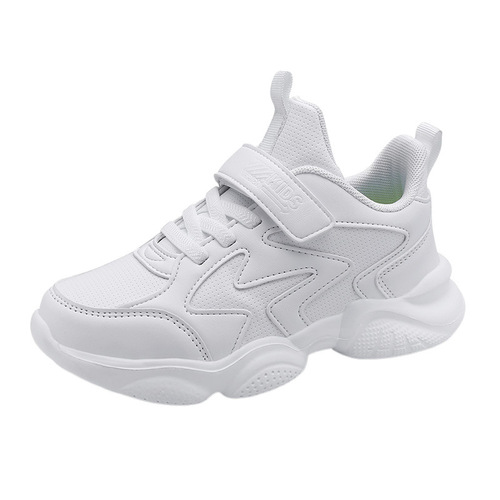 8855 Wholesale boys 'white sneakers, girls' white shoes, children's small white shoes, new primary and secondary school students 'sports shoes