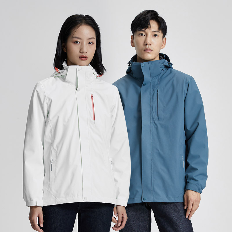 Gb32614 Men's Heat-Sealed Laminated Waterproof Three-In-One Casual Jacket Warm and Cold-Proof Overalls for Women