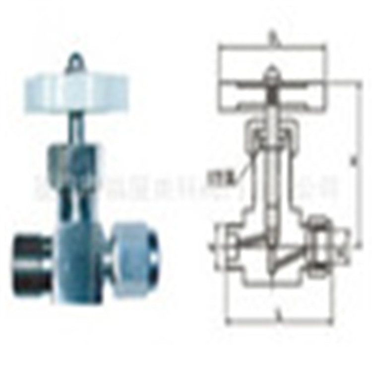 福厦美科QJ-2气动管路截止阀 不锈钢卡套截止阀 卡箍针型截止阀