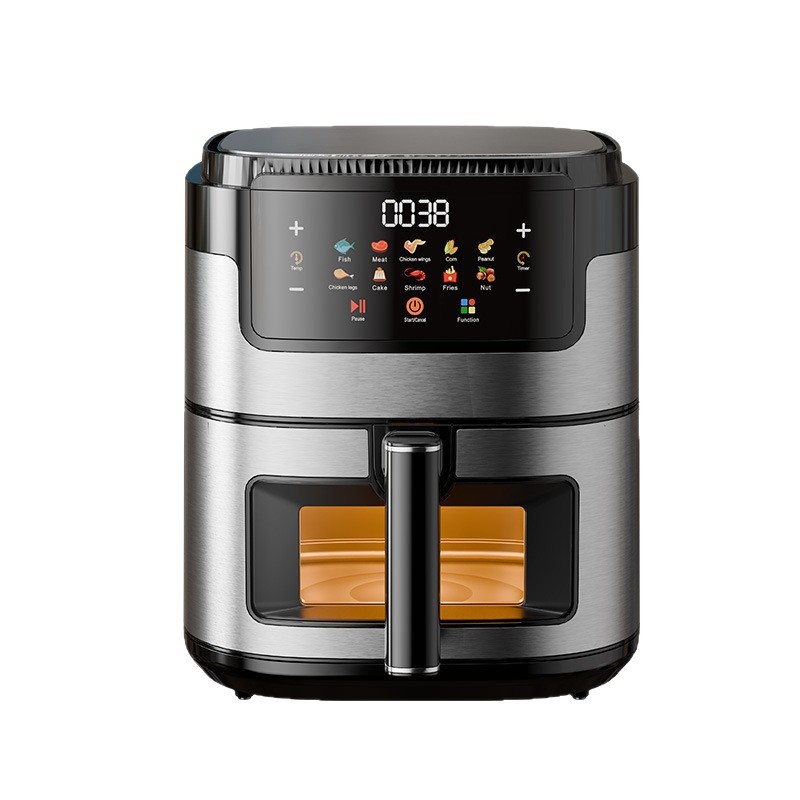 2025年新款15L可视空气炸锅触摸彩屏电炸锅无痕涂层Air fryer110V|undefined