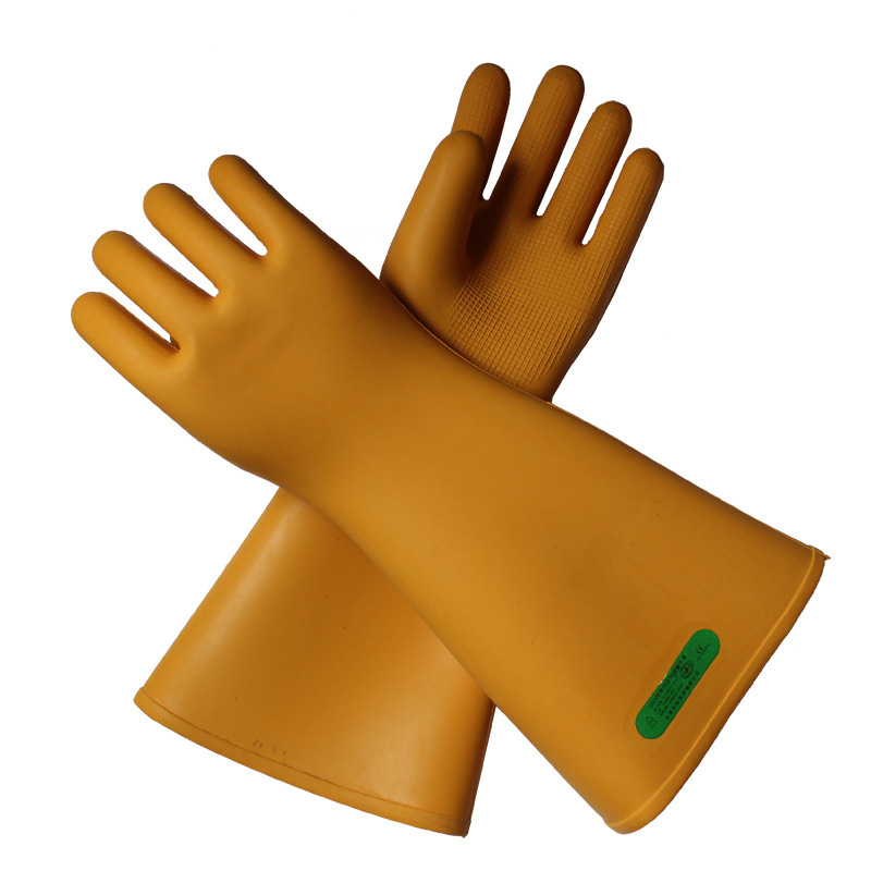 双安35KV电绝缘手套 天然橡胶带电作业用电工手套高压电力防护