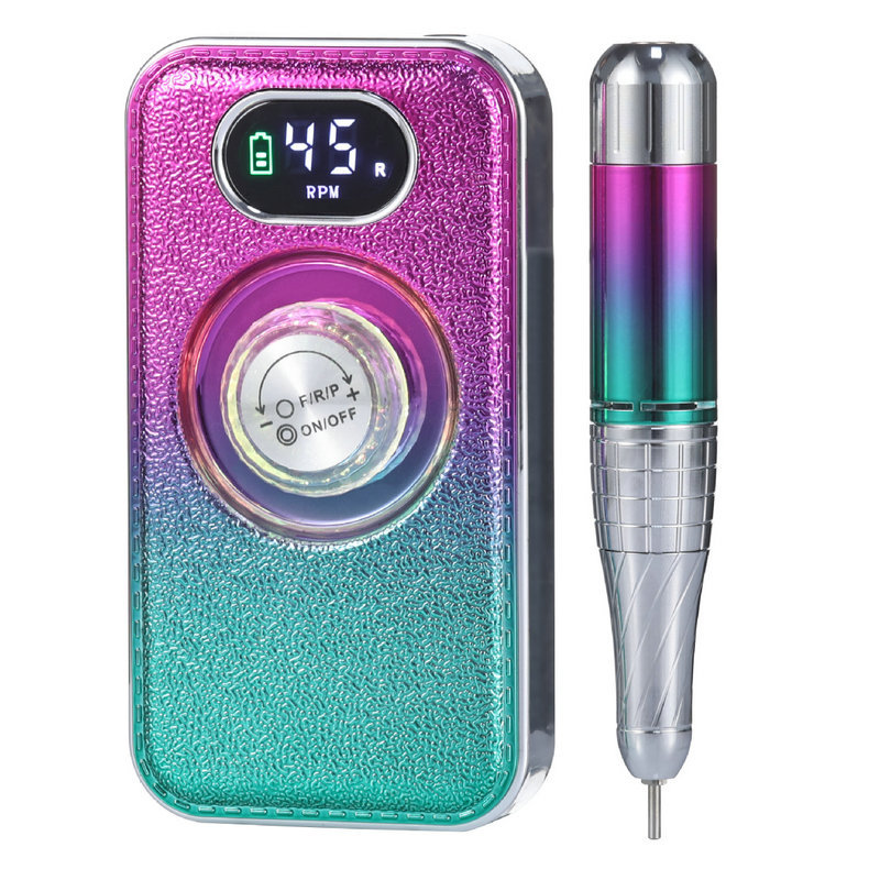 Pulitzador de uñas transfronterizo, tienda de uñas, herramientas de pulido de descarga de uñas profesionales, pulitador de almacenamiento de energía portátil, cuero