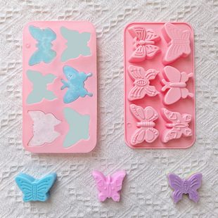6 Butterfly Shaped Chocolate Cake Silicone Molds DIY Dessert Cookie Baking Molds 740