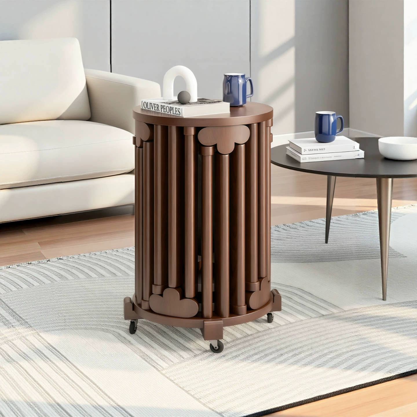 Круглый складной табурет из массива дерева, современный домашний журнальный столик, небольшой табурет, табурет для обеденного стола, новый складной стул в китайском стиле, дополнительный стул