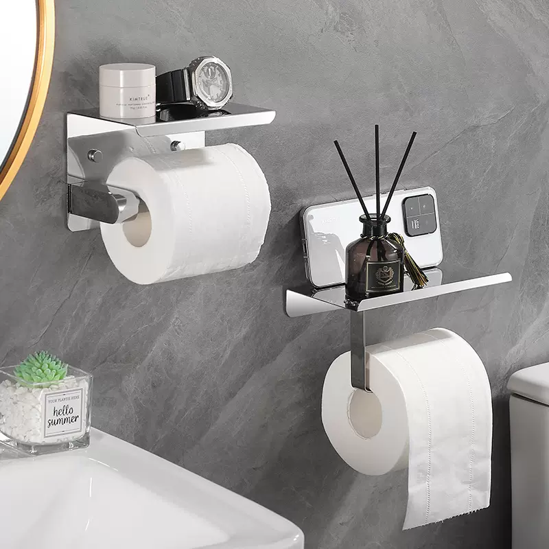 新款卷纸架家用款不锈钢酒店卫生间厕纸盒置物架卫生纸巾架纸巾盒