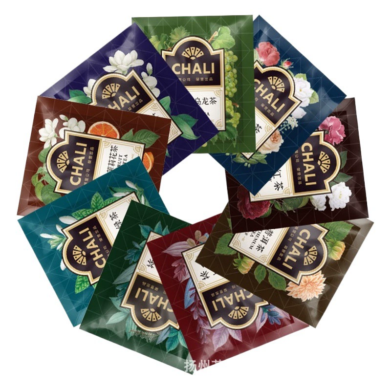 Чайные пакетики, черный чай, зеленый чай, жасминовый чай, треугольные пакетики в индивидуальной упаковке, оптом, чайные листья для коммерческого использования в отелях