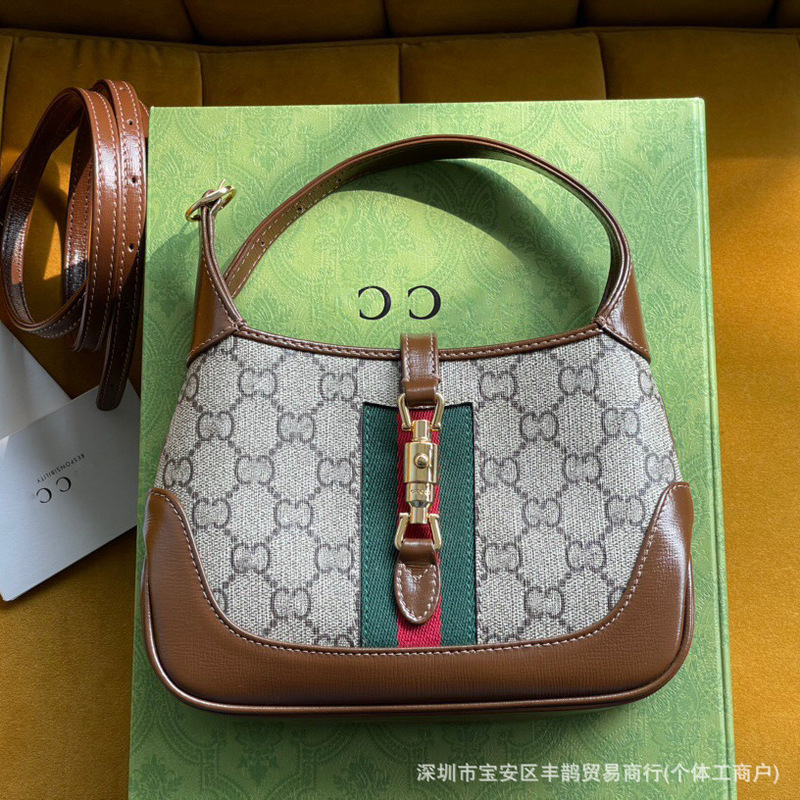 2021 New Jackie 1961 Middle Aged Underarm Bag Old Flower Mini Retro Portable Shoulder Crossbody Women's Bag G Home 2021 New Jackie 1961 Middle Aged Underarm Bag Old Flower Mini Retro Portable Shoulder Crossbody Women's Bag G Home
