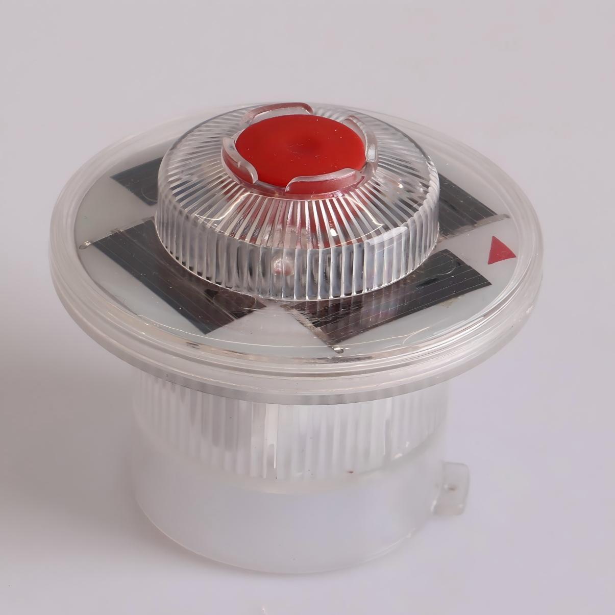 厂家批发太阳能路锥警示灯 透明底座